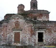  ,  .   (. XVI ) // Stupino region, Pokrovskoye village. Pokrovskaya church (end 16th c.)