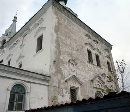 Existing Church of the Nativity of the virgin. The southern wall.