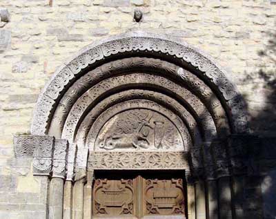 The portal of the Cathedral of St. Peter in Straubing (Straubing, Germany.