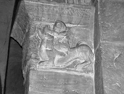 A fragment of decoration of the Cathedral in Speyer (Speyer, Germany.