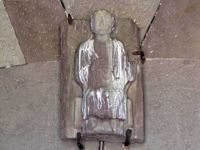 A fragment of decoration of the Church in Avolsheim (Avolsheim), Alsace (Alsace), France.