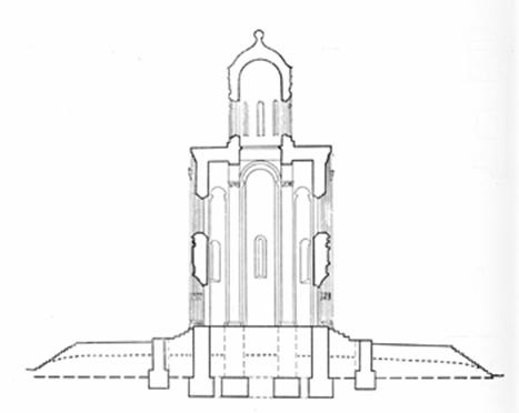 Фундаменты церкви Покрова на Нерли.