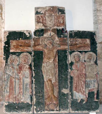 Relief song "the Crucifixion with bystanders" (stored in the Lapidarium St. George's Cathedral).