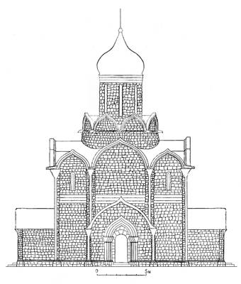 Assumption Cathedral 1326-1327 years in Moscow. Reconstruction of the author.