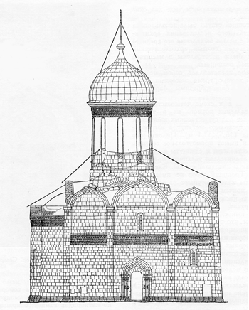 Trinity Cathedral in the Trinity-Sergius Lavra. Drawing Wealden.