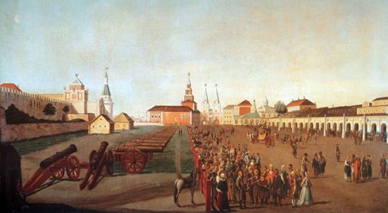 Ф. Гильфердинг. Красная площадь. 1783 год.