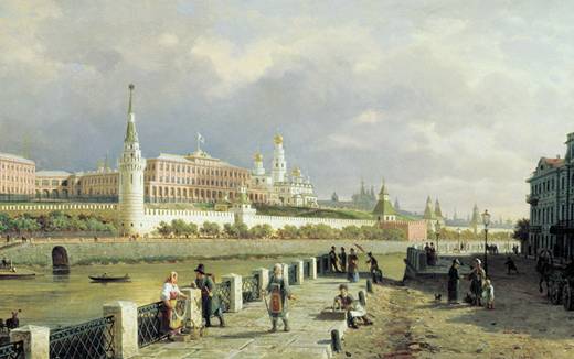 P. Vereschagin. View Of The Moscow Kremlin. 1879.