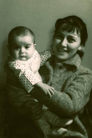 ...and mom with me in 1965-M.