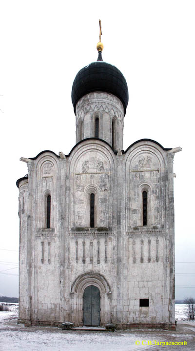 The Church of the Intercession on the Nerl. The Northern facade.
