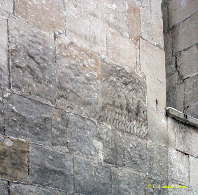 Fragment of the upset decoration on the walls of Vsevolods galleries.